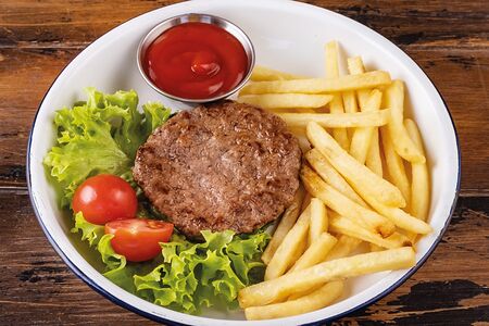 Котлета с фри