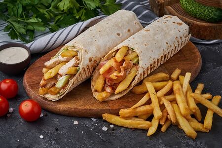 Гирос Xxl с шашлыком из курицы