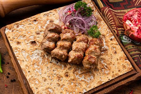 Люля-кебаб из свинины и телятины