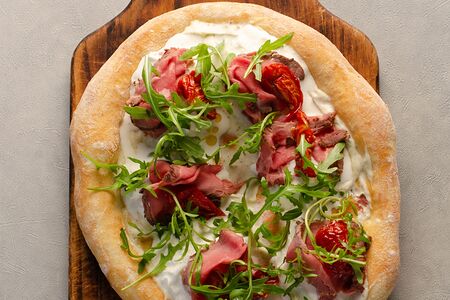 Домашняя лепешка с ростбифом