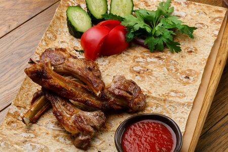 Шашлык из каре ягненка