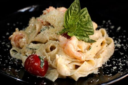 Паста с креветками