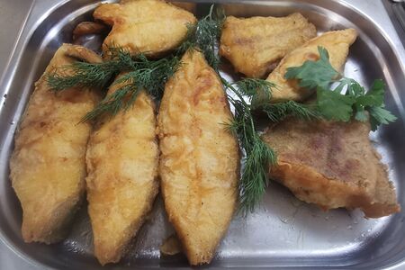 Палтус жареный