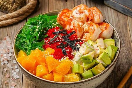 Поке с креветками