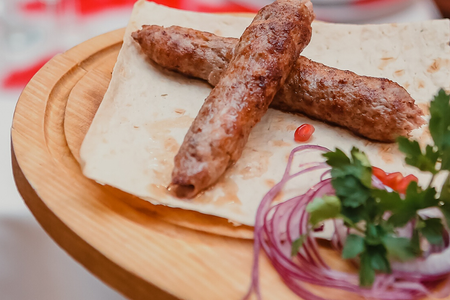 Люля-кебаб из свинины и говядины