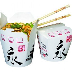 Wok с креветками