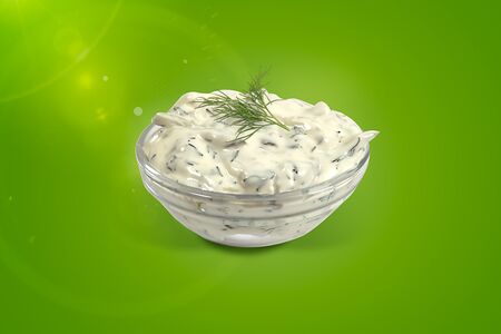 Соус майонезный с огурцами и зеленью