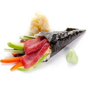 Хенд-ролл с тунцом острый