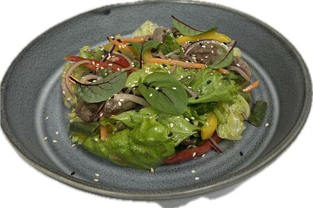 Д Тепелый салат с Говядиной