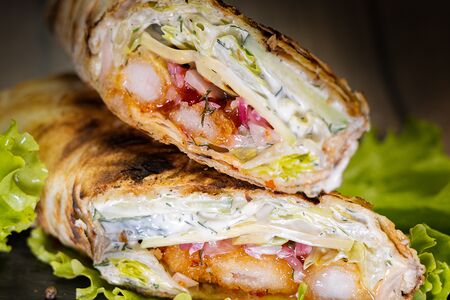 Шаурма Азиатская с креветками