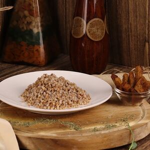 Греча с морковью