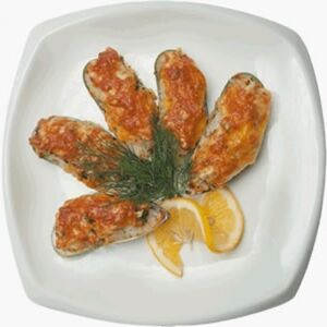 Запеченные мидии