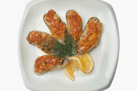 Запеченные мидии