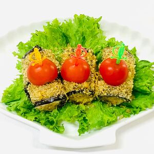 Баклажаны с фетой и орехами