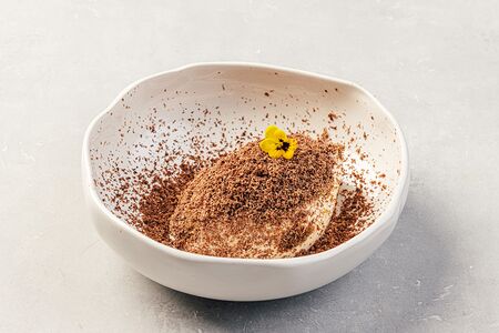 Тирамису со снегом из маскарпоне 