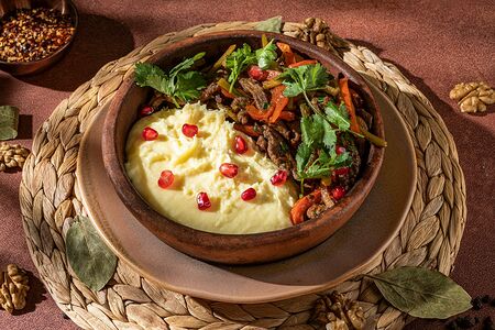 Ташмиджаби с говядиной и овощами