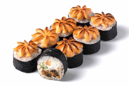 Запечённый ролл с мидиями