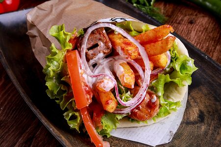 Жажда гирос со свининой