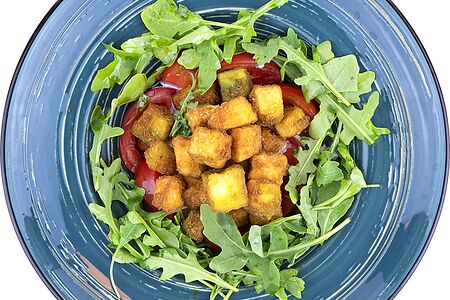 Салат с хрустящим баклажаном