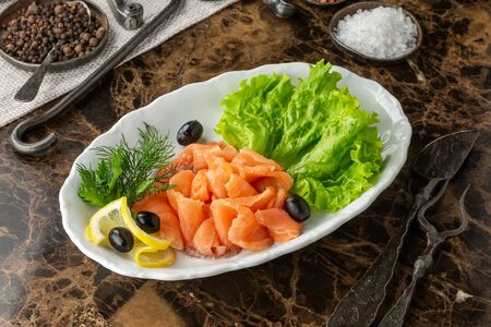 Нарезка из красной рыбы