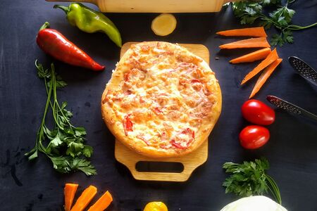 Пицца мини с ветчиной