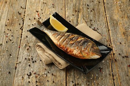 Дорадо на мангале