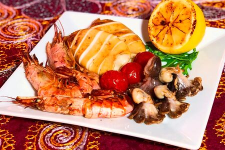 Ассорти гриль из морепродуктов
