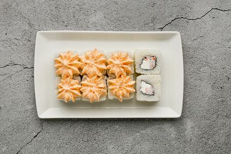 Ролл Лава с креветкой