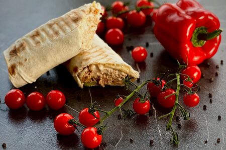 Шаурма из куриного шашлыка