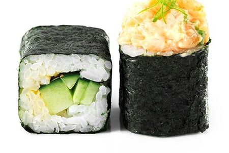 Острый ролл с крабом