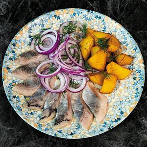 Филе сельди с картофелем