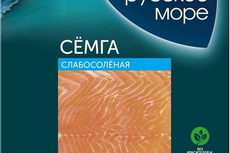 Семга слабосоленая филе-ломтики Русское Море
