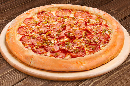 Пицца Дьябло де люкс 30 см на тонком тесте