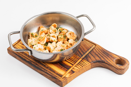 Креветки в чесночном соусе