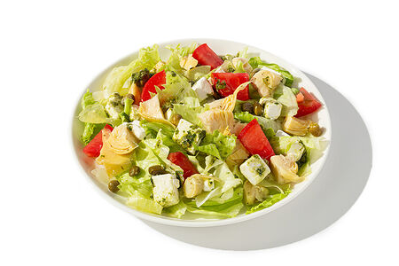 Салат с артишоками и сыром фета