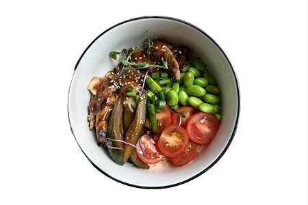 Поке с курицей терияки