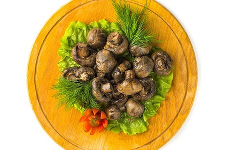 Шампиньоны на гриле