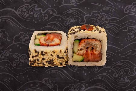 Лосось с угрём