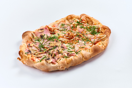 Микс пицца Мясная и Ветчина грибы L