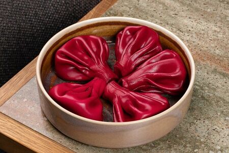 Хинкали в красном вине