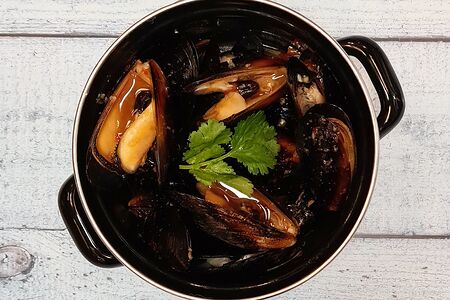 Острые мидии кимчи-тайский чили