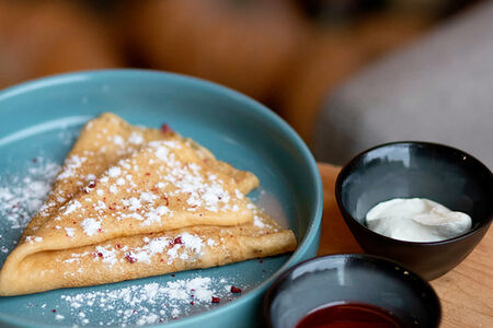 Блинчик со сметаной