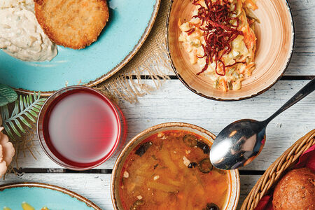 Салат и суп