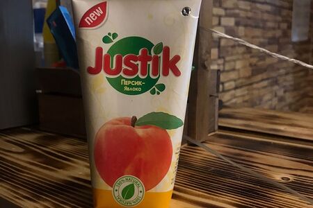 Сок Justik Яблоко-персик