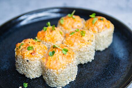 Острый лосось гриль