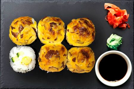 Запеченный ролл Шиитаке