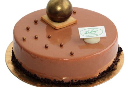 Торт Леберже карамельный с грушей