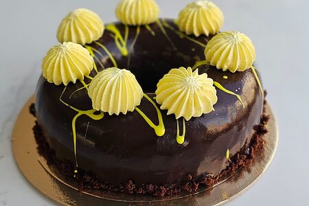 Авторский шоколадно-банановый торт Бублик 