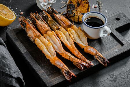 Креветки на гриле