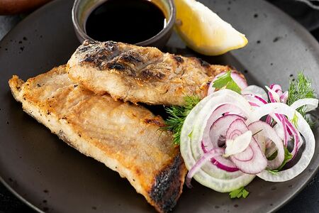 Карп жареный на вертеле